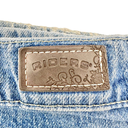 Riders Relaxed Jeans Women's 16P Blue Denim 5 Pocket Zip Button Closure