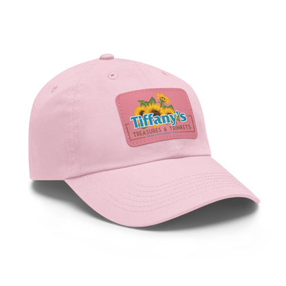 Tiffany's Treasures & Trinkets Baseball Hat with Leather Patch in Rectangle