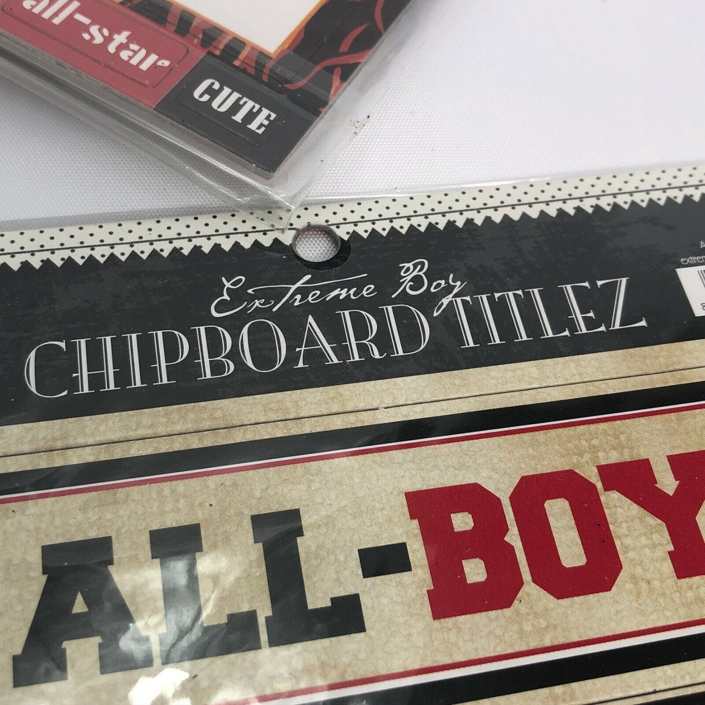 Extreme Boy Chipboard Titlez Stickers Pack Of 6 Scrapbooking Crafting