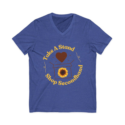 Unisex V-Neck Tee - Take A Stand Shop Secondhand