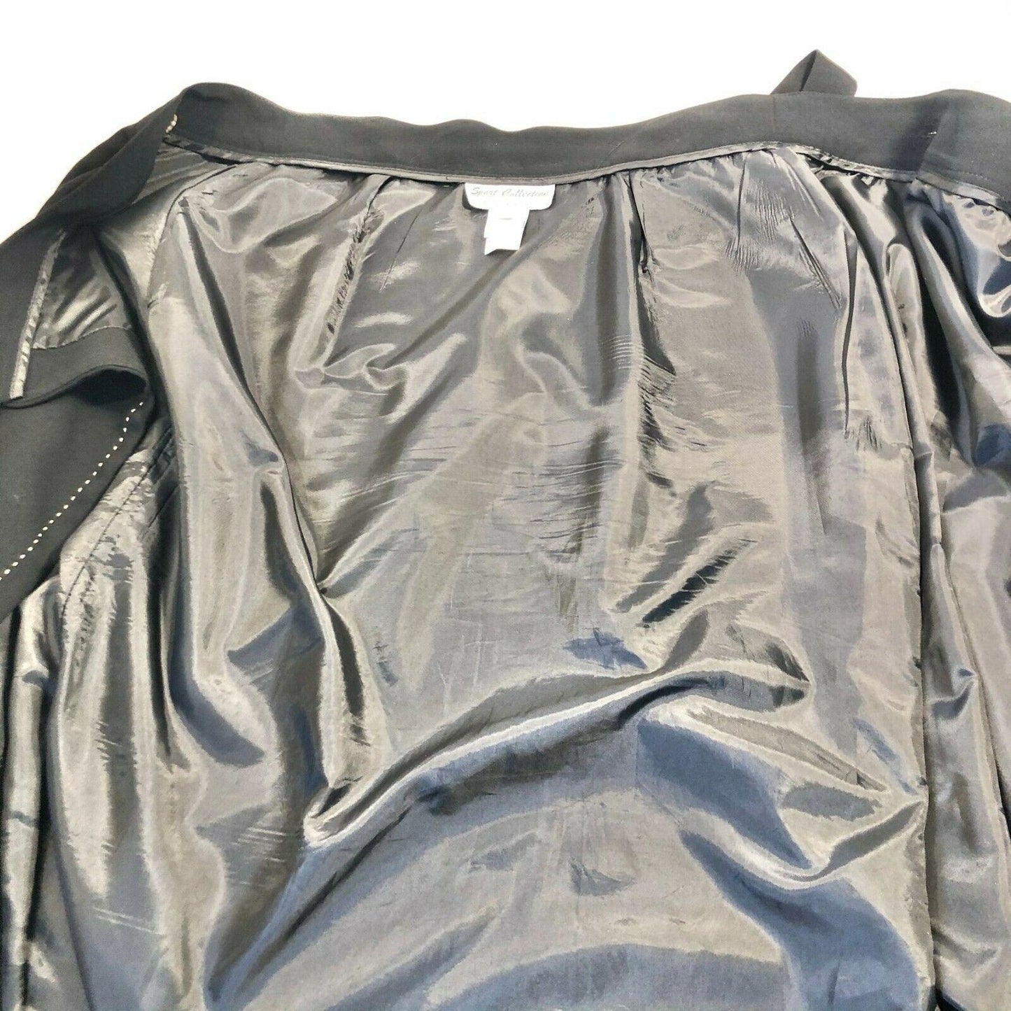 Sport Collection Black A-line Wrap Skirt Lined Heavy Womens Size 10