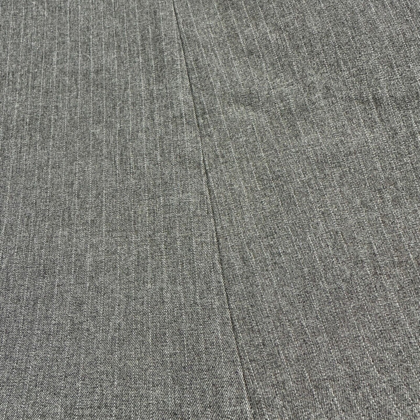 Van Heusen Mens Gray Pinstripe Dress Pants 40x30 Flat Front