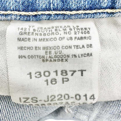 Riders Relaxed Jeans Women's 16P Blue Denim 5 Pocket Zip Button Closure