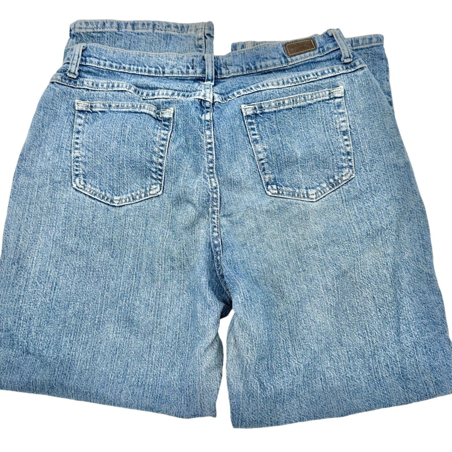 Riders Relaxed Jeans Women's 16P Blue Denim 5 Pocket Zip Button Closure