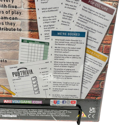 Ultimate Pub Trivia Game For Teams Ages 12 & Up NEW Sealed