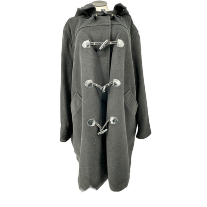 Jessica London Winter Coat Womens 26T Wool Blend Toggle Closure Removable Hood