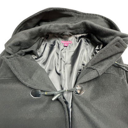 Jessica London Winter Coat Womens 26T Wool Blend Toggle Closure Removable Hood