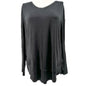 Latched Mama Nursing Tee Womens Size 1X Black Long Sleeve Layered V-Neck Top