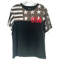 Tony Hawk T-Shirt Mens M American Flag Black Grey Red White Patriotic