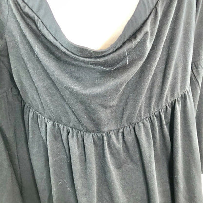 Torrid Black Off Shoulder Bell Knit Top Size 2 Bell Sleeves Elastic Waist