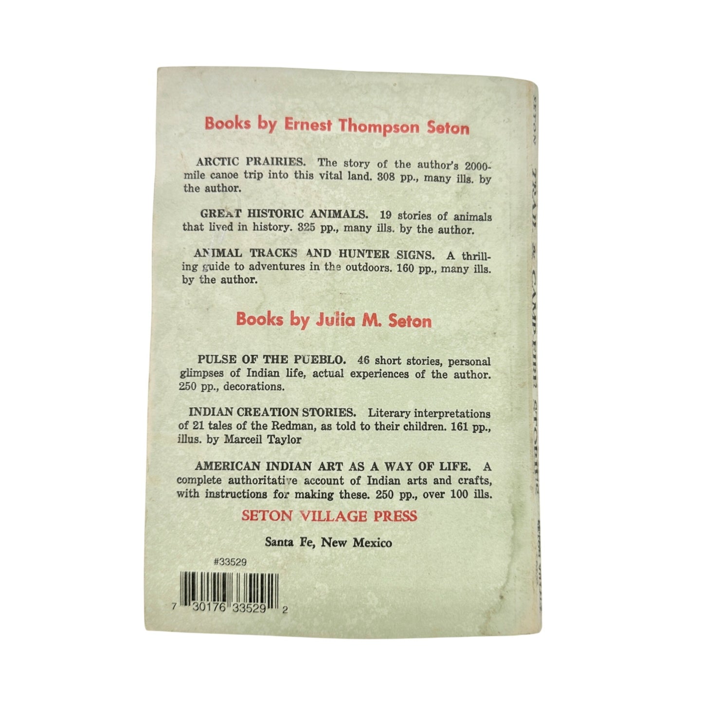 Trail and Camp Fire Stories By Julia M Seton 1968 Paperback Seton Village Press