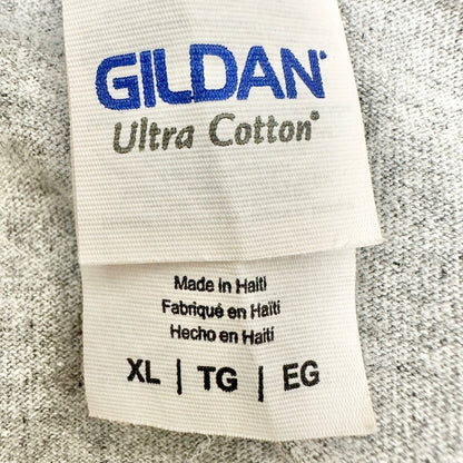 Gildan Ultra Cotton Tshirt XL Gray Short Sleeve Prigel Family Creamery EUC
