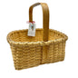 Handmade Basket Meadow Lane Square 10x11 opening with Wooden Handle
