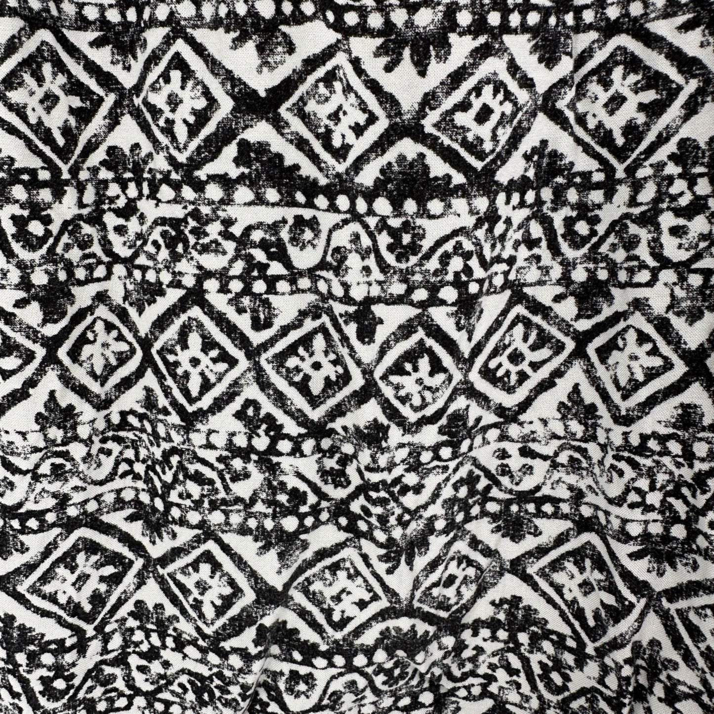 Lauren Ralph Lauren Pants Womens Size 18 Black White Geometric Viscose Relaxed
