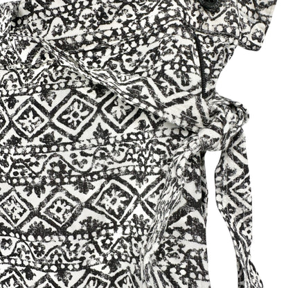 Lauren Ralph Lauren Pants Womens Size 18 Black White Geometric Viscose Relaxed