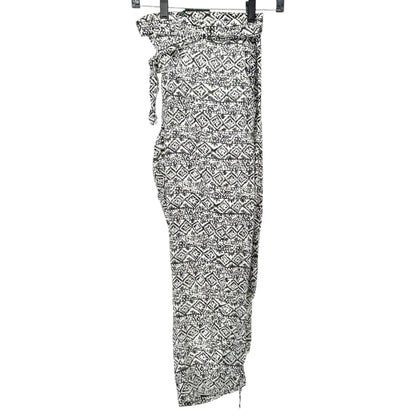 Lauren Ralph Lauren Pants Womens Size 18 Black White Geometric Viscose Relaxed