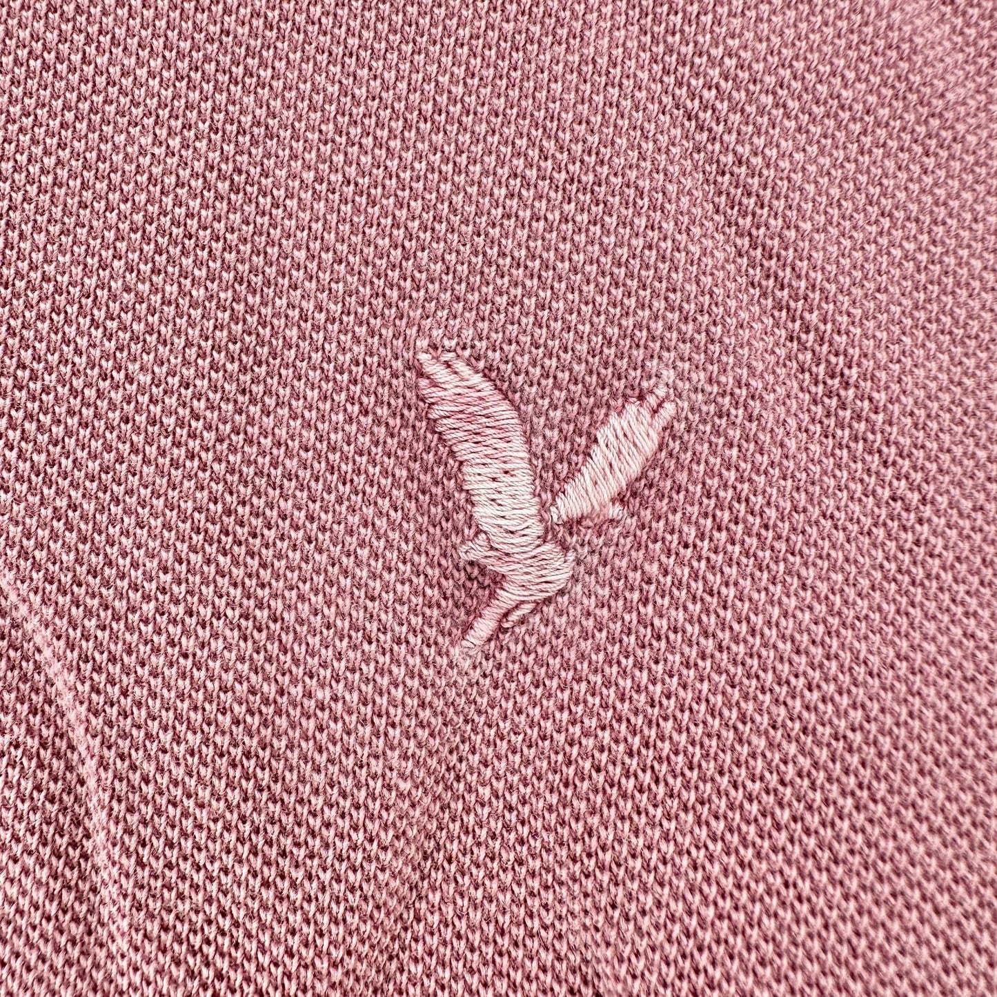 American Eagle Mens Dusty Pink Polo Shirt XL Super Soft Casual SS 100% Cotton