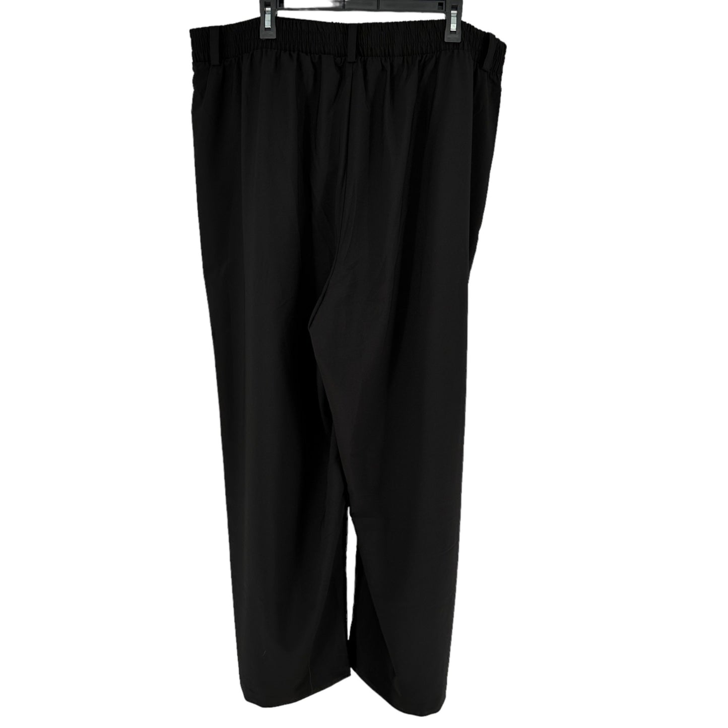 Torrid Dress Pants Womens 22 Black Wide Leg Elastic Waist Zip Up Pockets