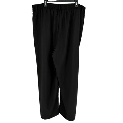 Torrid Dress Pants Womens 22 Black Wide Leg Elastic Waist Zip Up Pockets