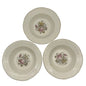 Homer Laughlin Stratford Set of 3 Soup Bowls Hand Decorated 22kt Gold Rim USA