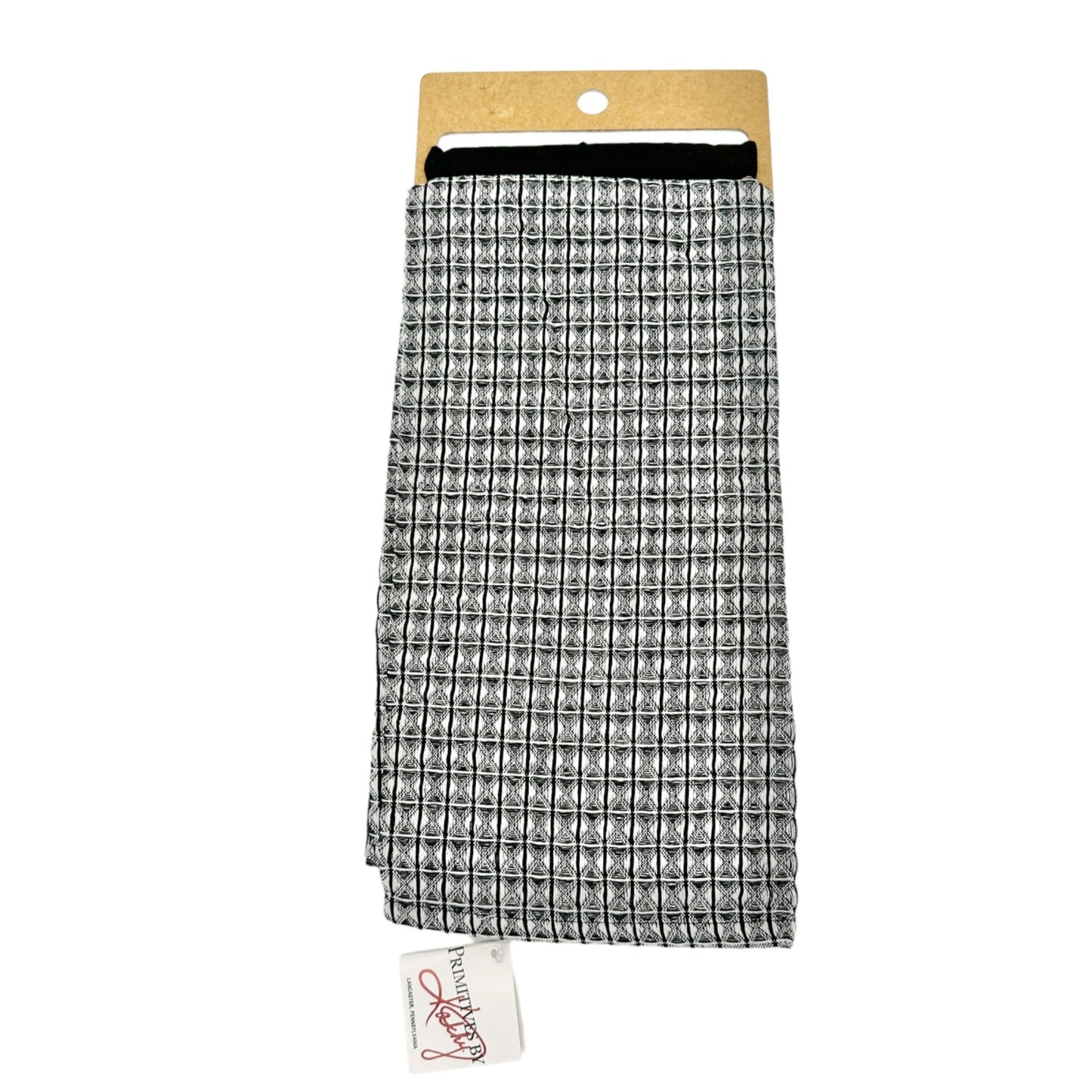 Primitives by Kathy 2 Dish Towels 20x28 Black Roam Far Wander Wide NWT