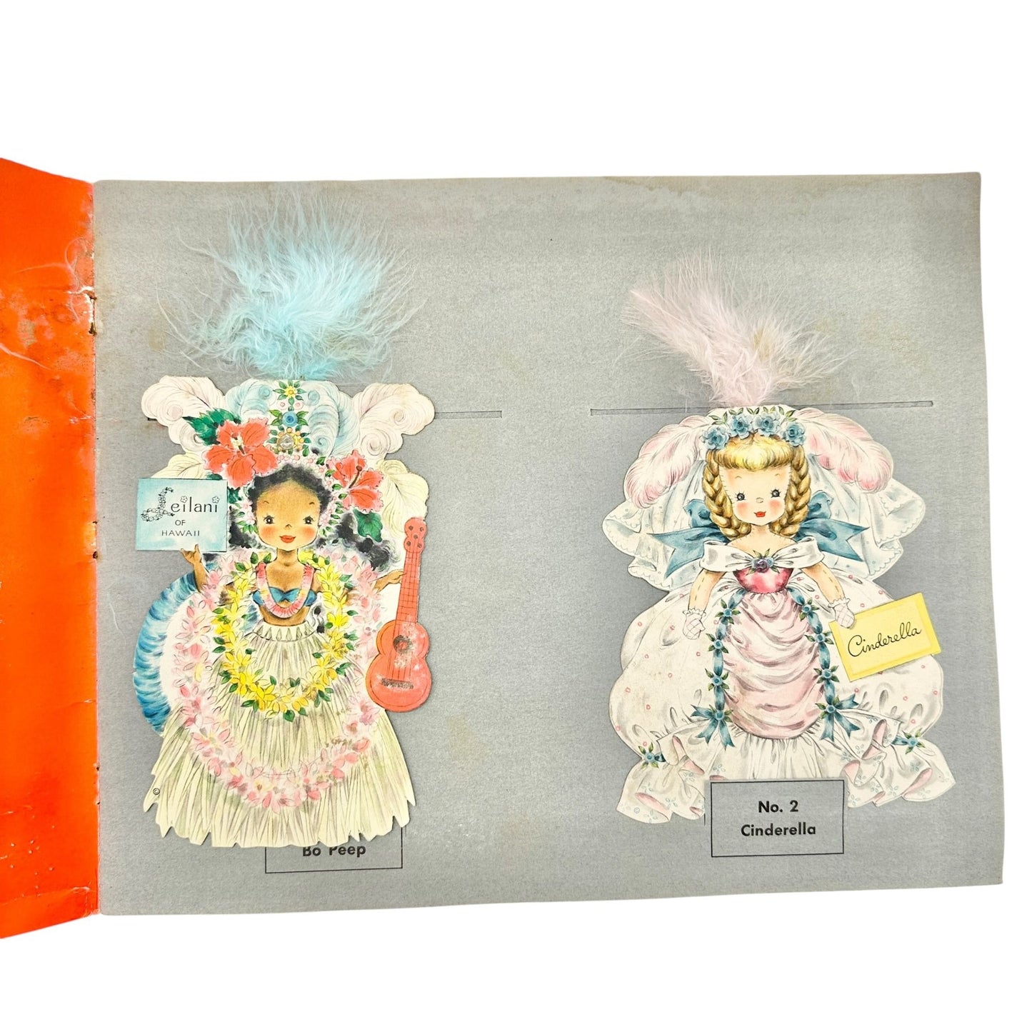 Hallmark Dolls Collectors Album Vtg 1940s with Paper Dolls Land Of Make Believe