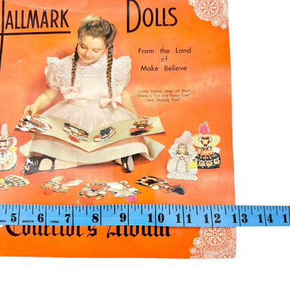 Hallmark Dolls Collectors Album Vtg 1940s with Paper Dolls Land Of Make Believe