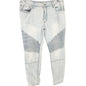 Original Use Jeans Mens 36 Light Wash Skinny Fit Distressed Detail Striped Panel