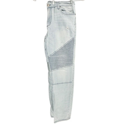 Original Use Jeans Mens 36 Light Wash Skinny Fit Distressed Detail Striped Panel