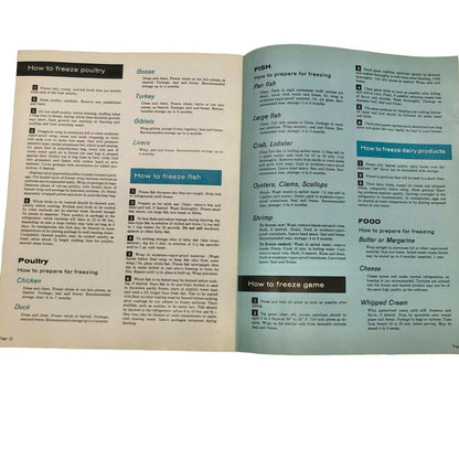 Vintage How to Preserve Foods the Modern Way Whirlpool Freezers Booklet