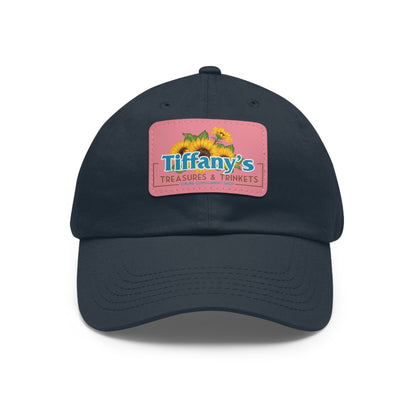 Tiffany's Treasures & Trinkets Baseball Hat with Leather Patch in Rectangle