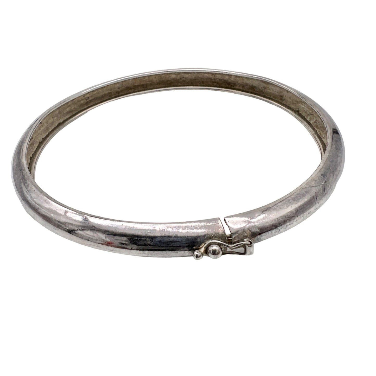 Vintage Bracelet Women's 8 in Sterling Silver Bangle Clasp Closure