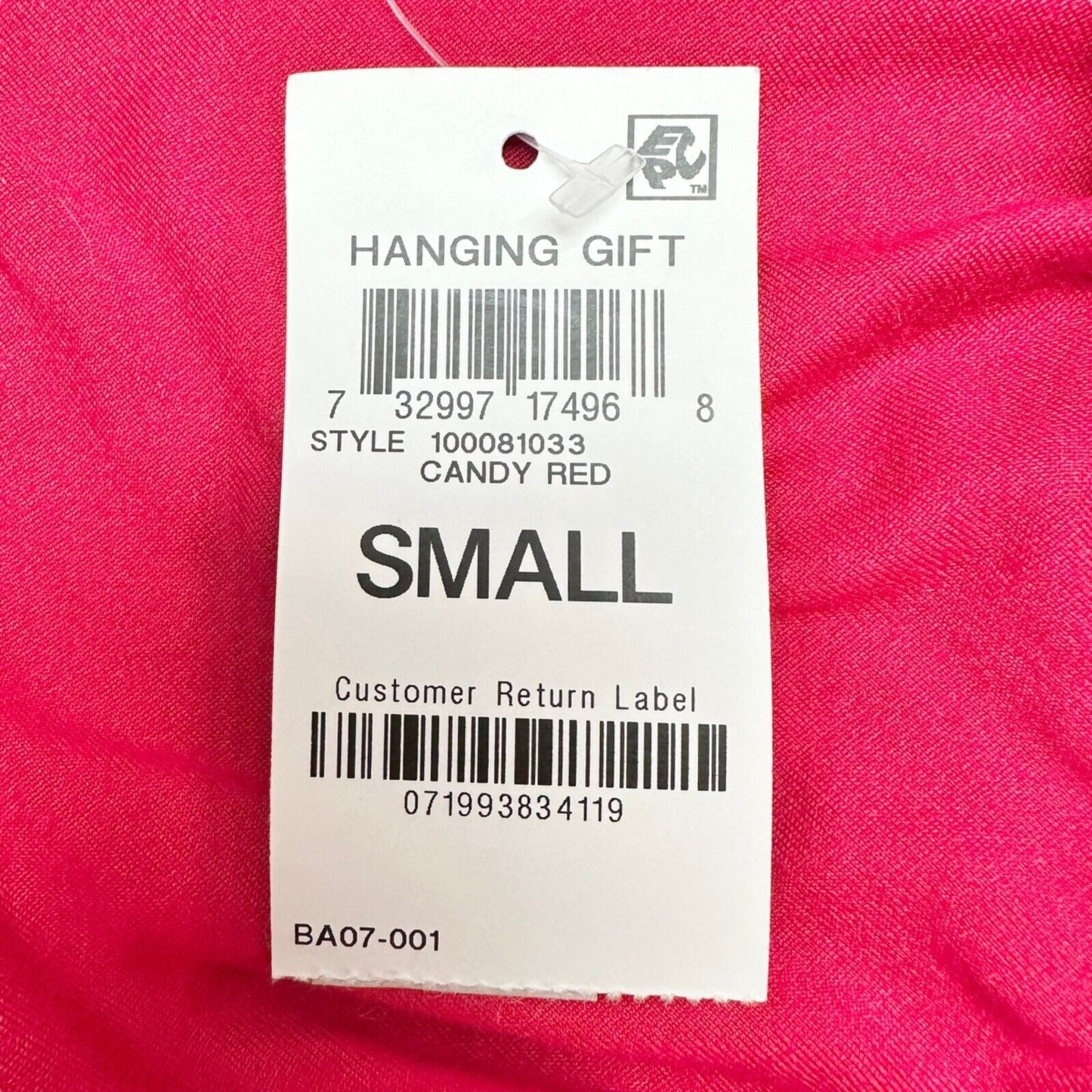 Charter Club Intimates Sleep Shirt Women's S Candy Red Believe LS Button NWT