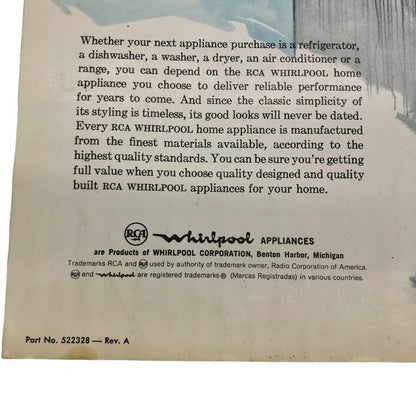 Vintage How to Preserve Foods the Modern Way Whirlpool Freezers Booklet