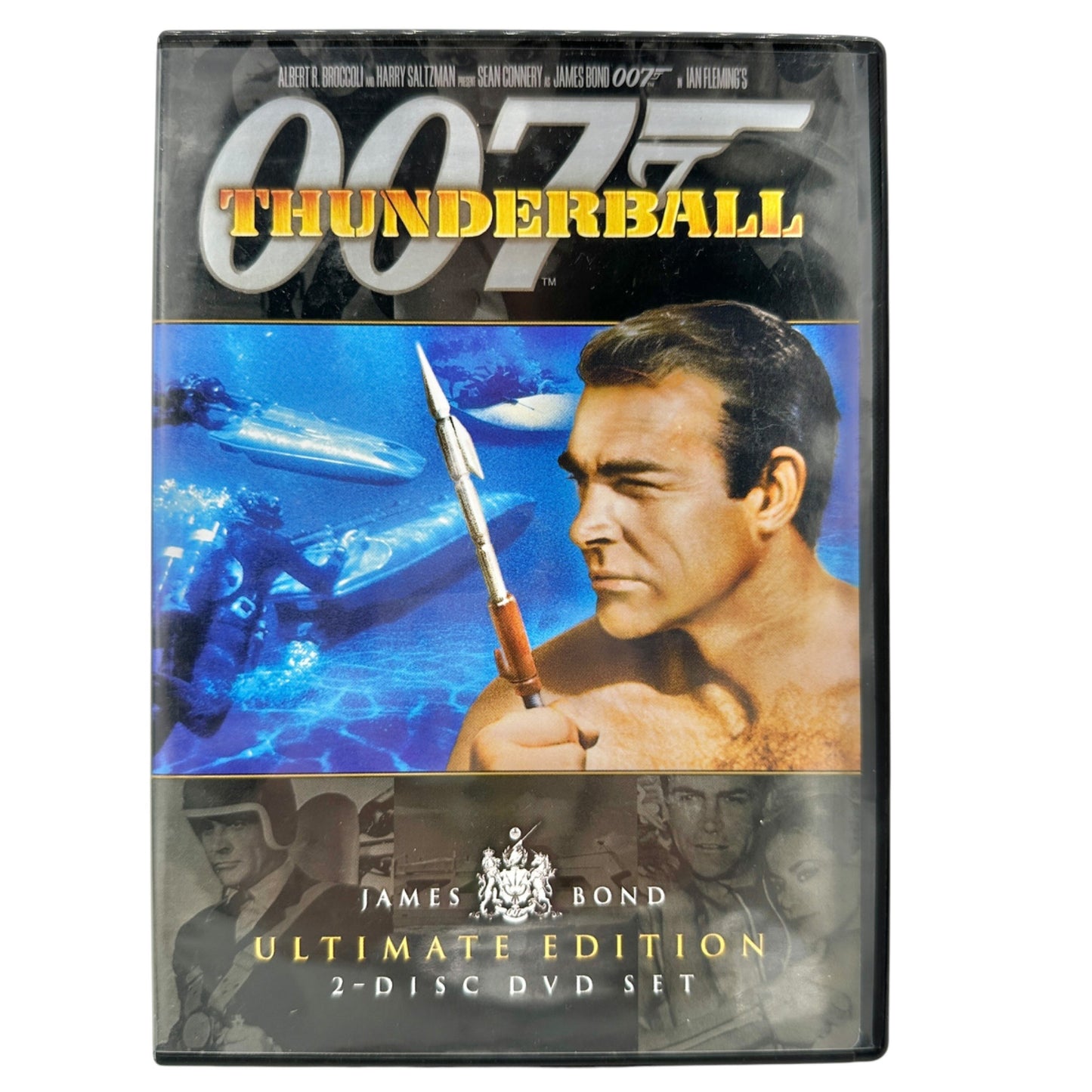 James Bond 5 DVD Lot Moonraker Octopussy Dr No You Only Live Twice Thunderball