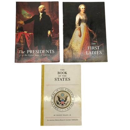 Vintage 1970's States/Presidents/First Ladies Books US History Interesting