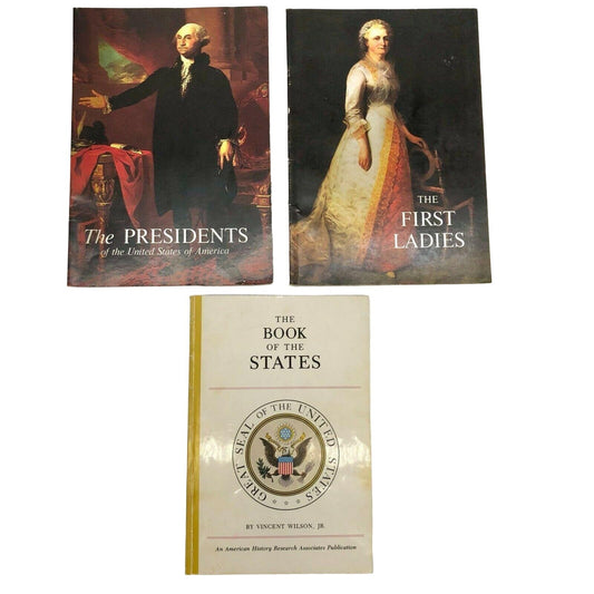 Vintage 1970's States/Presidents/First Ladies Books US History Interesting