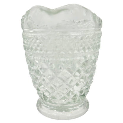 Anchor Hocking Wexford Creamer Pitcher Clear Glass 4.5 inches Tall Vintage