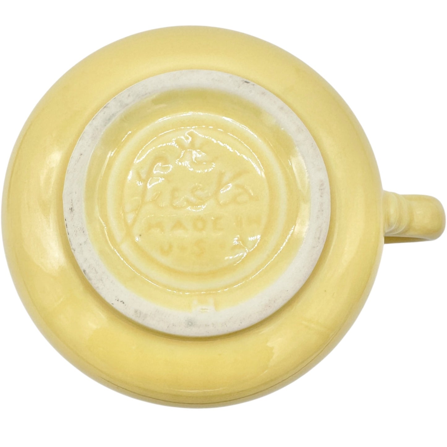 Fiesta Vintage Yellow Salt and Pepper Shakers Creamer with Tray 4pc Set