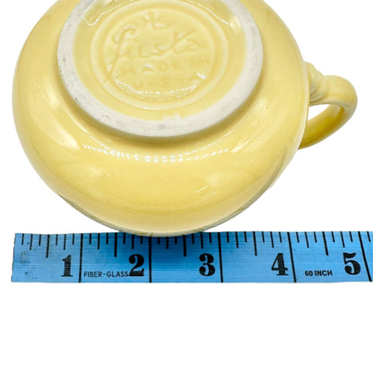 Fiesta Vintage Yellow Salt and Pepper Shakers Creamer with Tray 4pc Set
