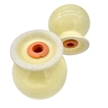 Fiesta Vintage Yellow Salt and Pepper Shakers Creamer with Tray 4pc Set