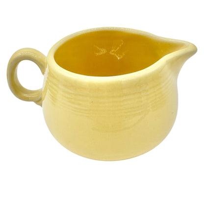 Fiesta Vintage Yellow Salt and Pepper Shakers Creamer with Tray 4pc Set