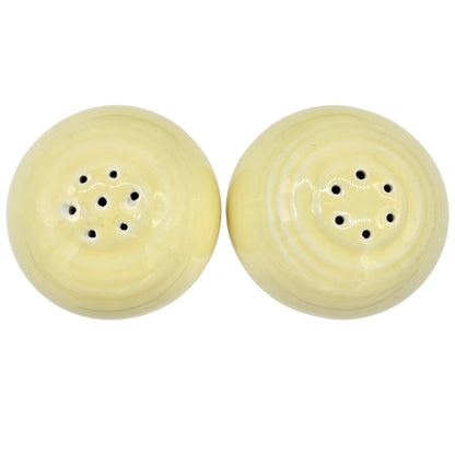 Fiesta Vintage Yellow Salt and Pepper Shakers Creamer with Tray 4pc Set