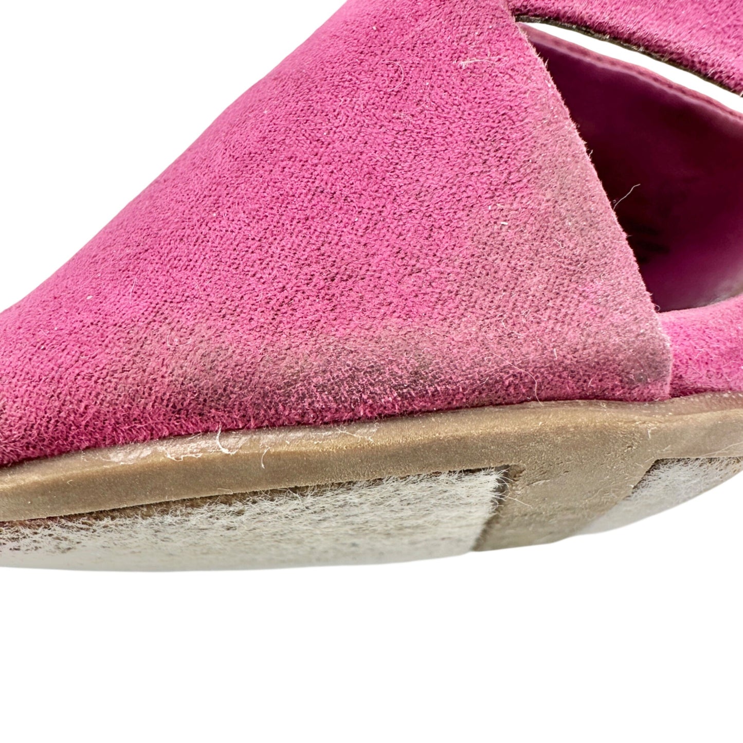 Circus By Sam Edelman Mules Womens Size 8 M Stevie Pink Suede Block Heel Slip-On