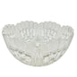 Zajecar Yugoslavia 24% Lead Crystal Bowl Scalloped Edges 9 Inches Diameter