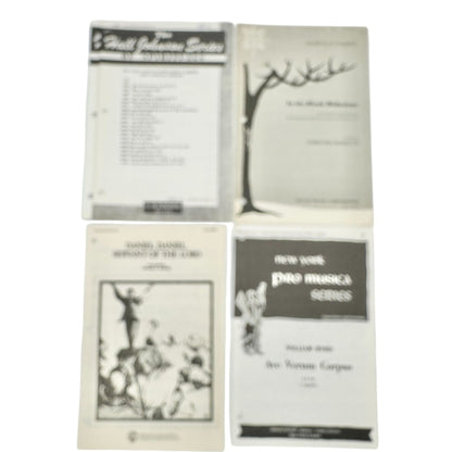 Set Of 18 Mixed Choral Music Hymns and Song Sheets SATB and SSA Arrangements