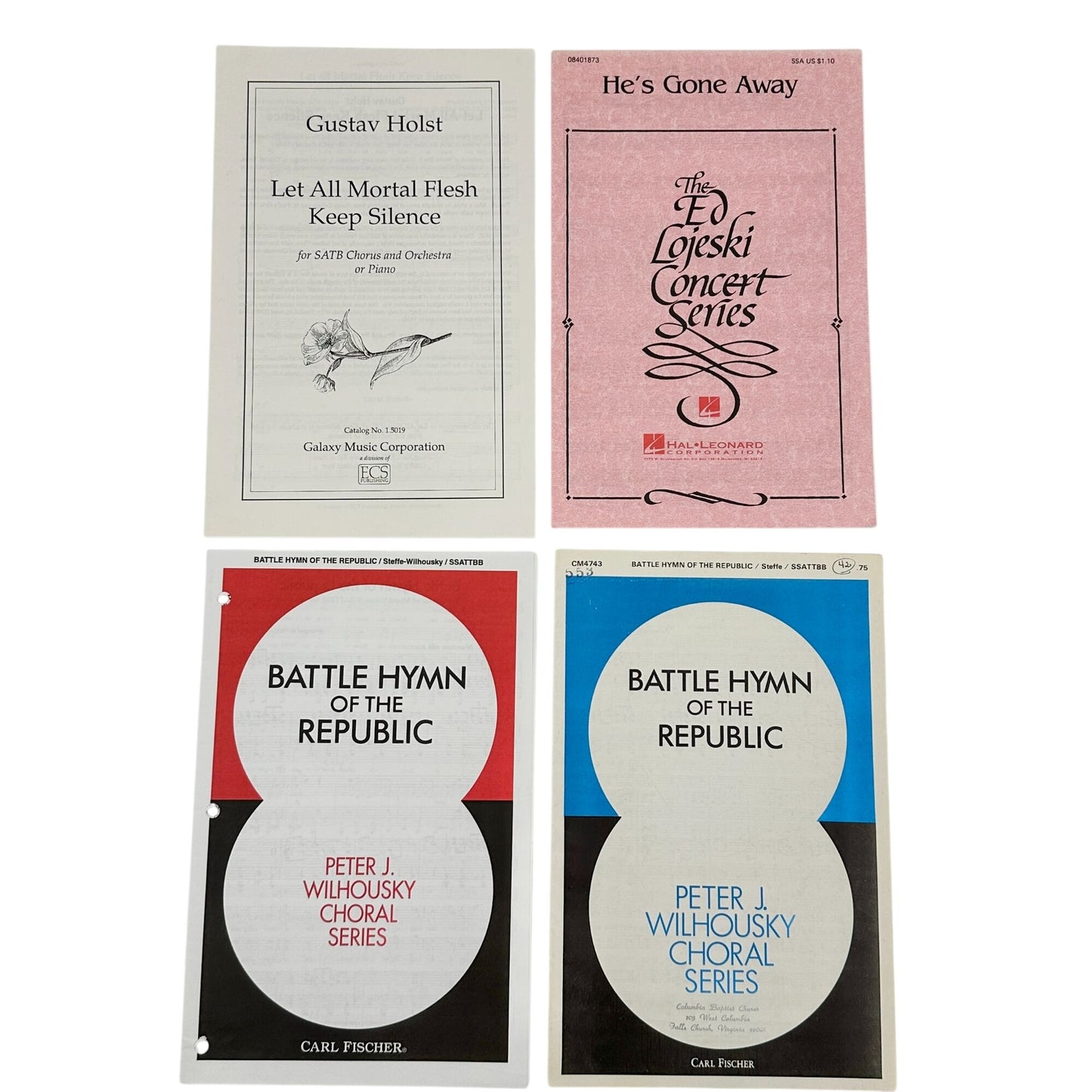 Set Of 18 Mixed Choral Music Hymns and Song Sheets SATB and SSA Arrangements