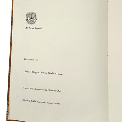 A Williamsburg Songbook Hardback 1964 First Edition Colonial Songs John Edmunds
