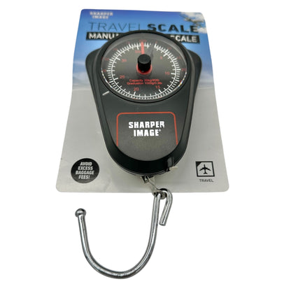 Sharper Image Travel Scale Manual Luggage Scale Portable Hook Design Compact