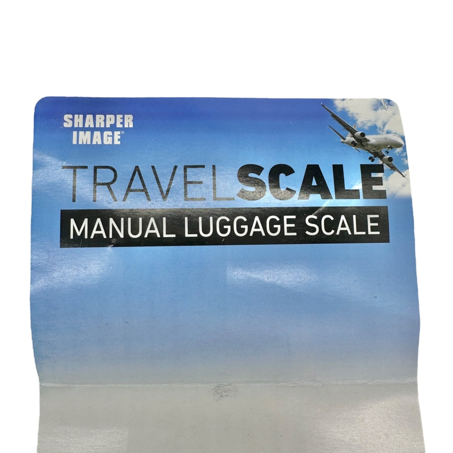 Sharper Image Travel Scale Manual Luggage Scale Portable Hook Design Compact